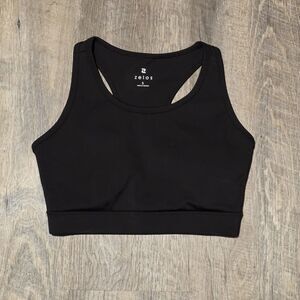 Zelos Juniors Black Crop Top Sports Casual Sleeveless Size Small RN 31104